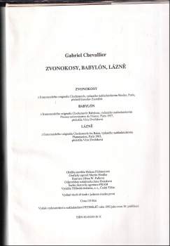 Gabriel Chevallier: Zvonokosy