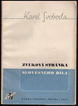 Zvuková stránka slovesného díla