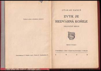 Otakar Hanuš: Zvyk je hedvábná košile