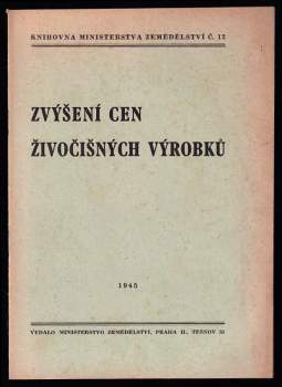 Zvýšení cen živočišných výrobků